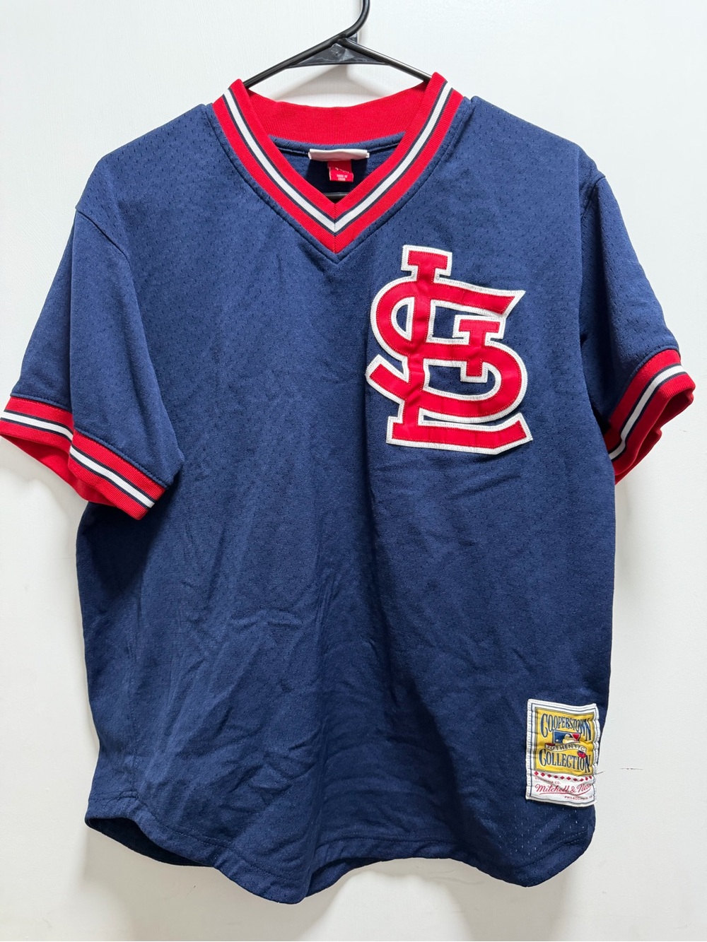 Ozzie Smith St. Louis Cardinals #1 M&N 1994 Cooperstown Jersey 44 L